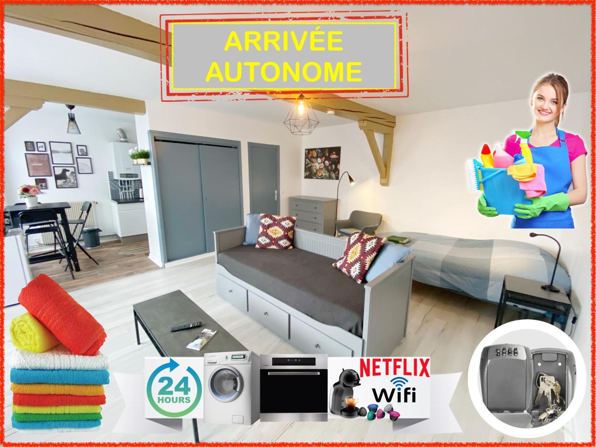 015 Chic & Cosy Studio 41M2 Hypercentre Wifi Smart Tv Netflix Saint-Etienne  Zewnętrze zdjęcie